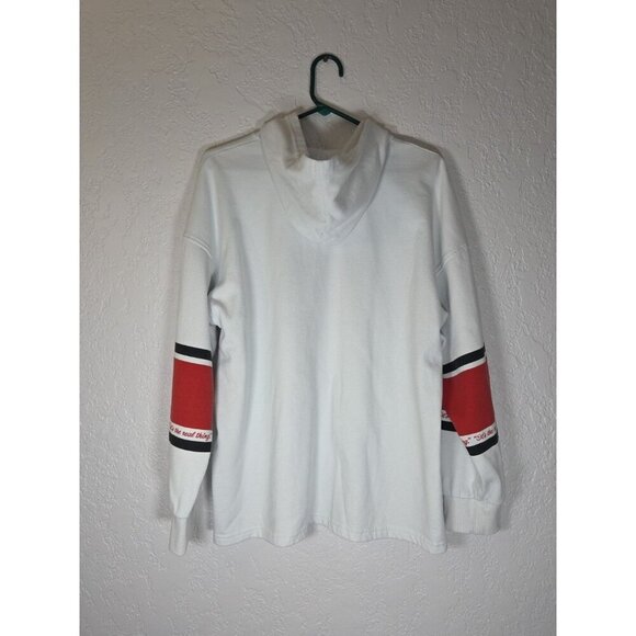 Pacsun Las Angeles COCA COLA white hooded pullover sweatshirt Size XS - Picture 2 of 4
